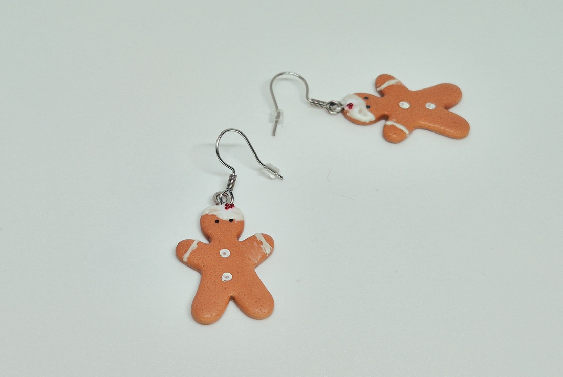 Cercei Gingerbread - bijuterii - cercei - cercei cu figurine - Artynos.ro