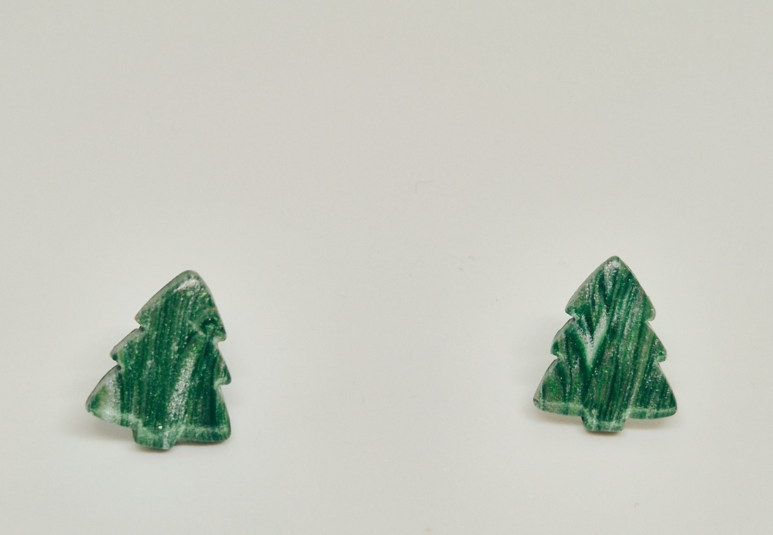 Cercei braduti mici 2 - bijuterii - cercei - cercei cu figurine - Artynos.ro