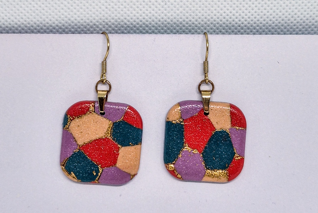 Cercei Pete de culoare - bijuterii - cercei - cercei lungi - Artynos.ro