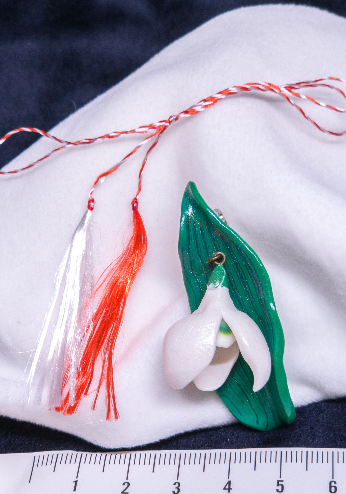 Broșă mărțișor Ghiocel - bijuterii - broșe - Artynos.ro