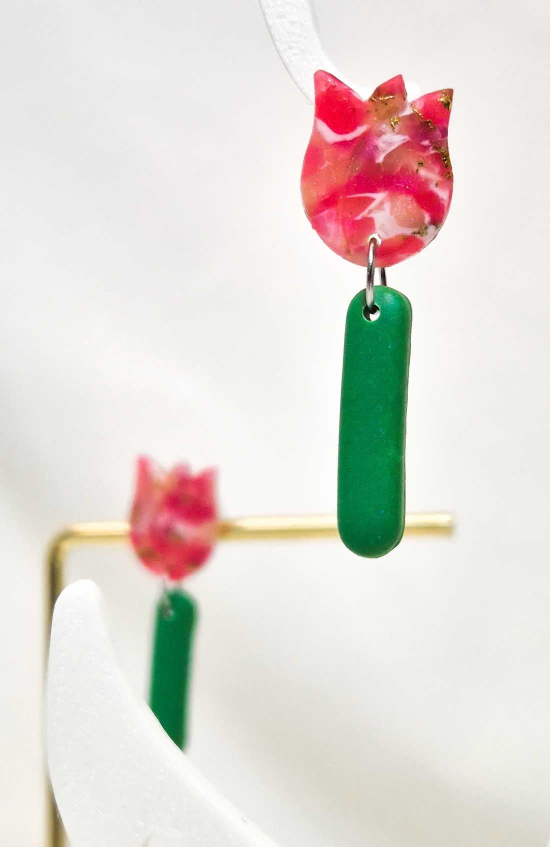 Cercei Lalele - bijuterii - cercei - cercei lungi - Artynos.ro