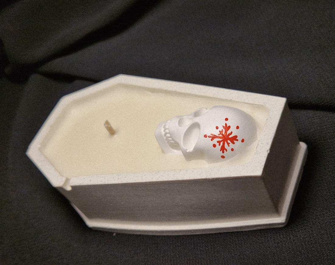 Lumanare Christmas Goth - crăciun - decorațiuni de crăciun de casă - lumânări parfumate de crăciun - Artynos.ro