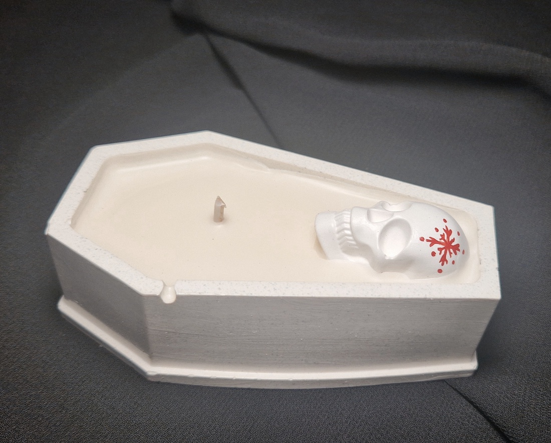 Lumanare Christmas Goth - crăciun - decorațiuni de crăciun de casă - lumânări parfumate de crăciun - Artynos.ro