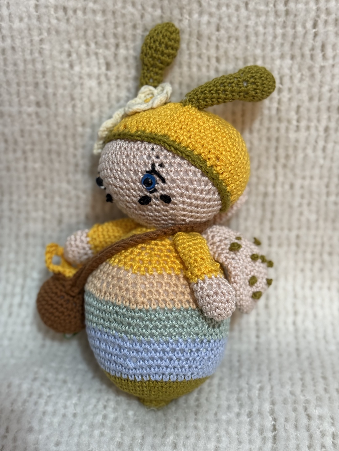 Jucărie Croșetată Albinuță - jucării și echipamente pentru copii - plușuri - figurine de pluș - Artynos.ro Jucărie Croșetată Albinuță - jucării și echipamente pentru copii - plușuri - figurine de pluș - Artynos.ro