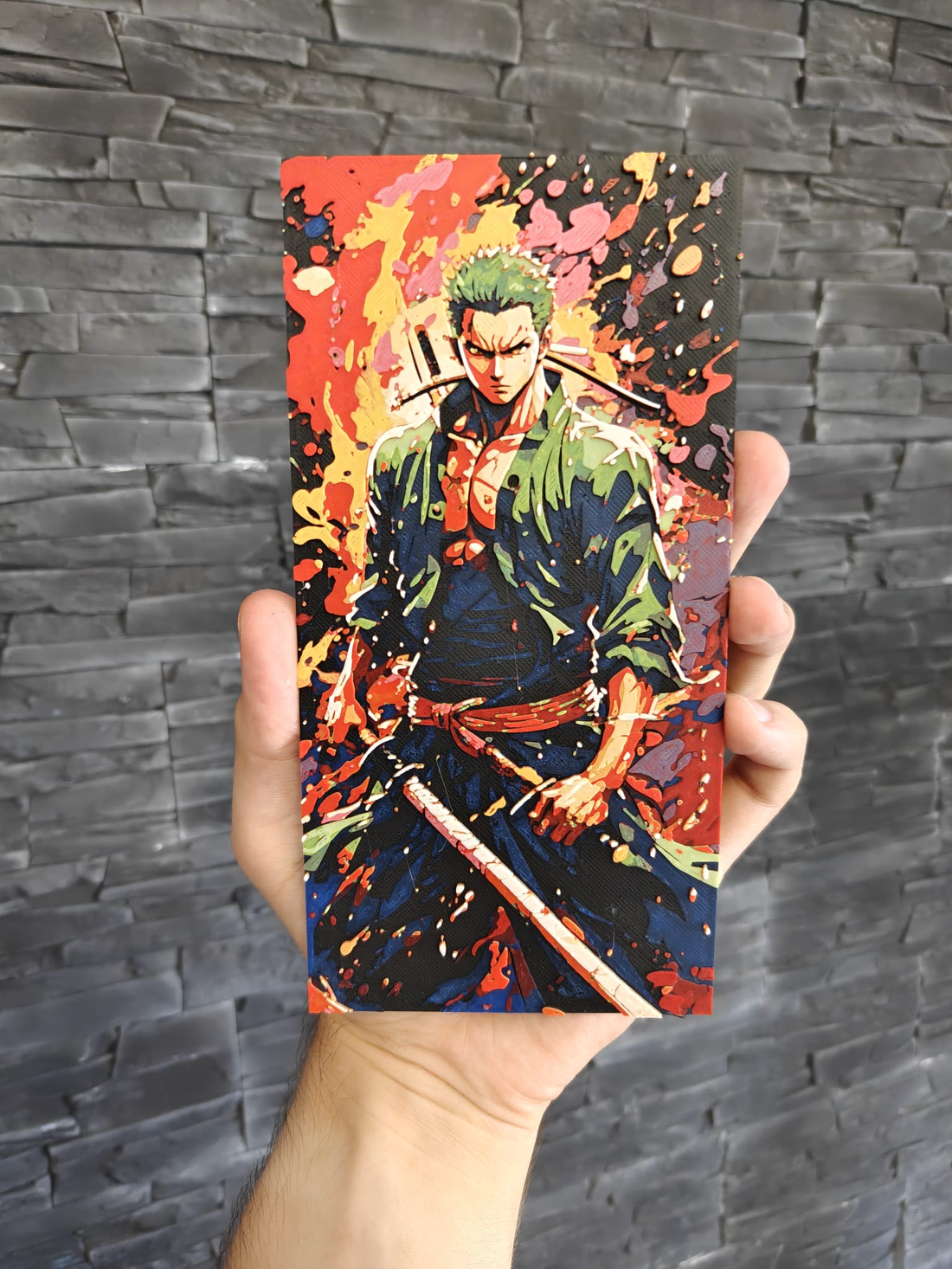 Tablou 3D Zoro / One Piece - casă & stil de viață - decorațiuni de casă - picturi murale - postere - Artynos.ro