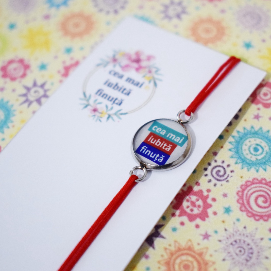Bratara Cea mai iubita finuta, bratara martisor - bijuterii - brățări - brățară charm - Artynos.ro