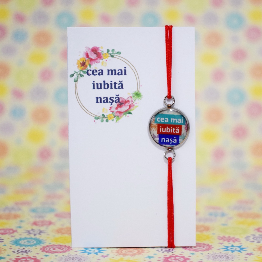 Bratara Cea mai iubita nasa, bratara martisor - bijuterii - brățări - brățară charm - Artynos.ro