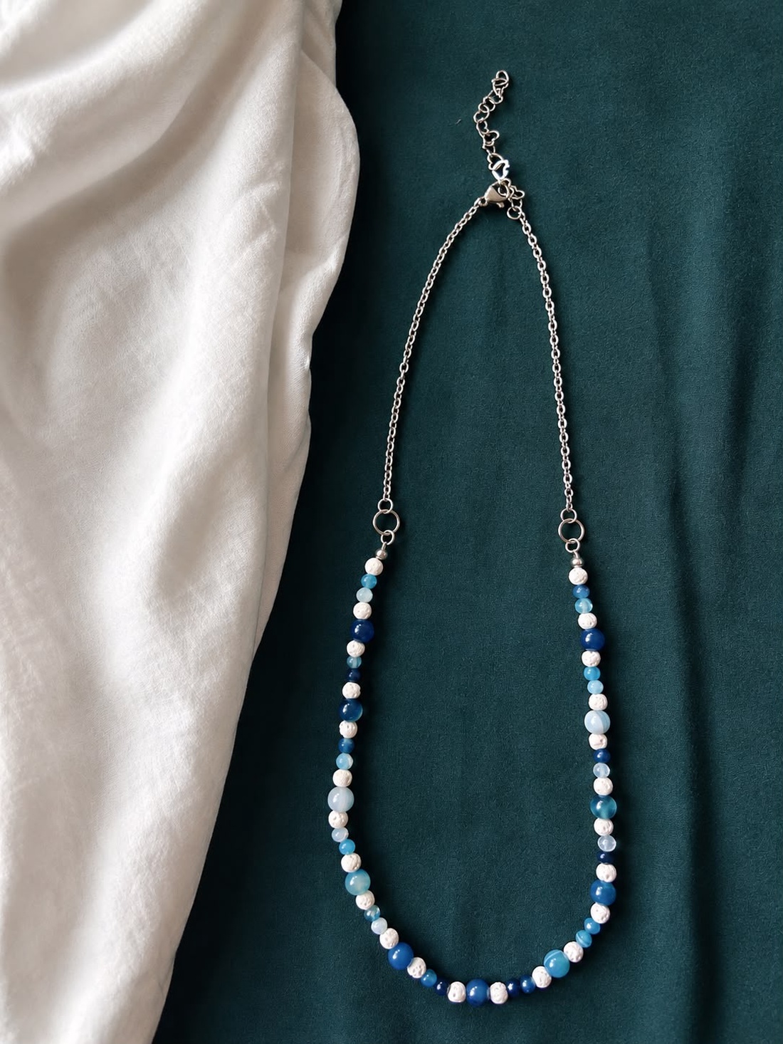 Colier Modular Blue Abyss - Colecția Thalassa  - bijuterii - coliere - coliere din pietre semiprețioase - Artynos.ro