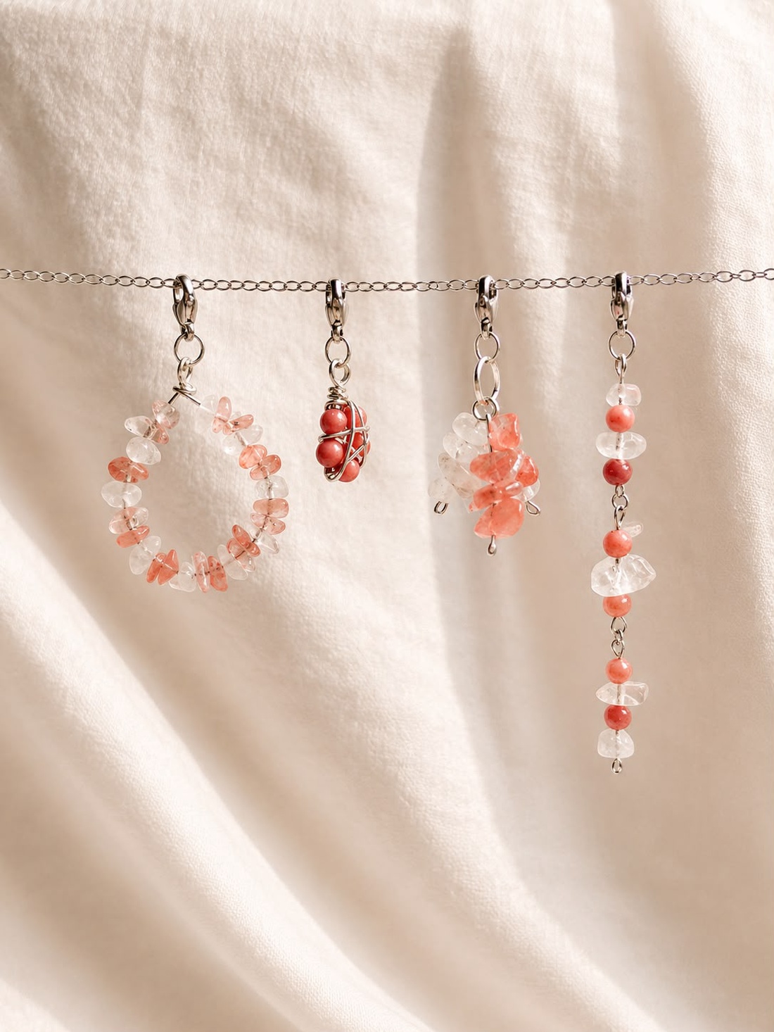 Set Charmuri Coral Abyss - Colecția Thalassa  - bijuterii - coliere - pandative - Artynos.ro