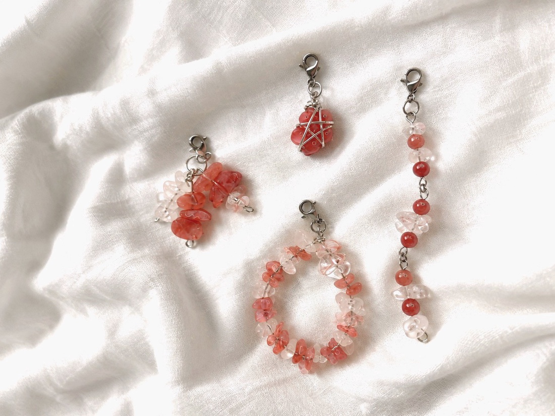 Set Charmuri Coral Abyss - Colecția Thalassa  - bijuterii - coliere - pandative - Artynos.ro