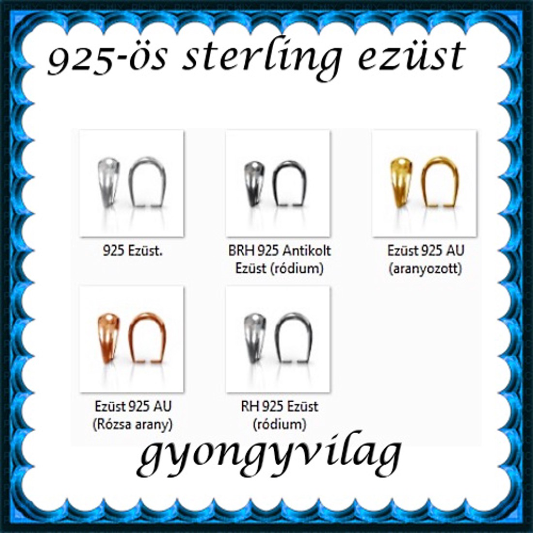 Accesorii pentru bijuterii din argint 925: suport pandantiv, închidere pandantiv EMK 77-11 - - Artynos.ro Accesorii pentru bijuterii din argint 925: suport pandantiv, închidere pandantiv EMK 77-11 - - Artynos.ro