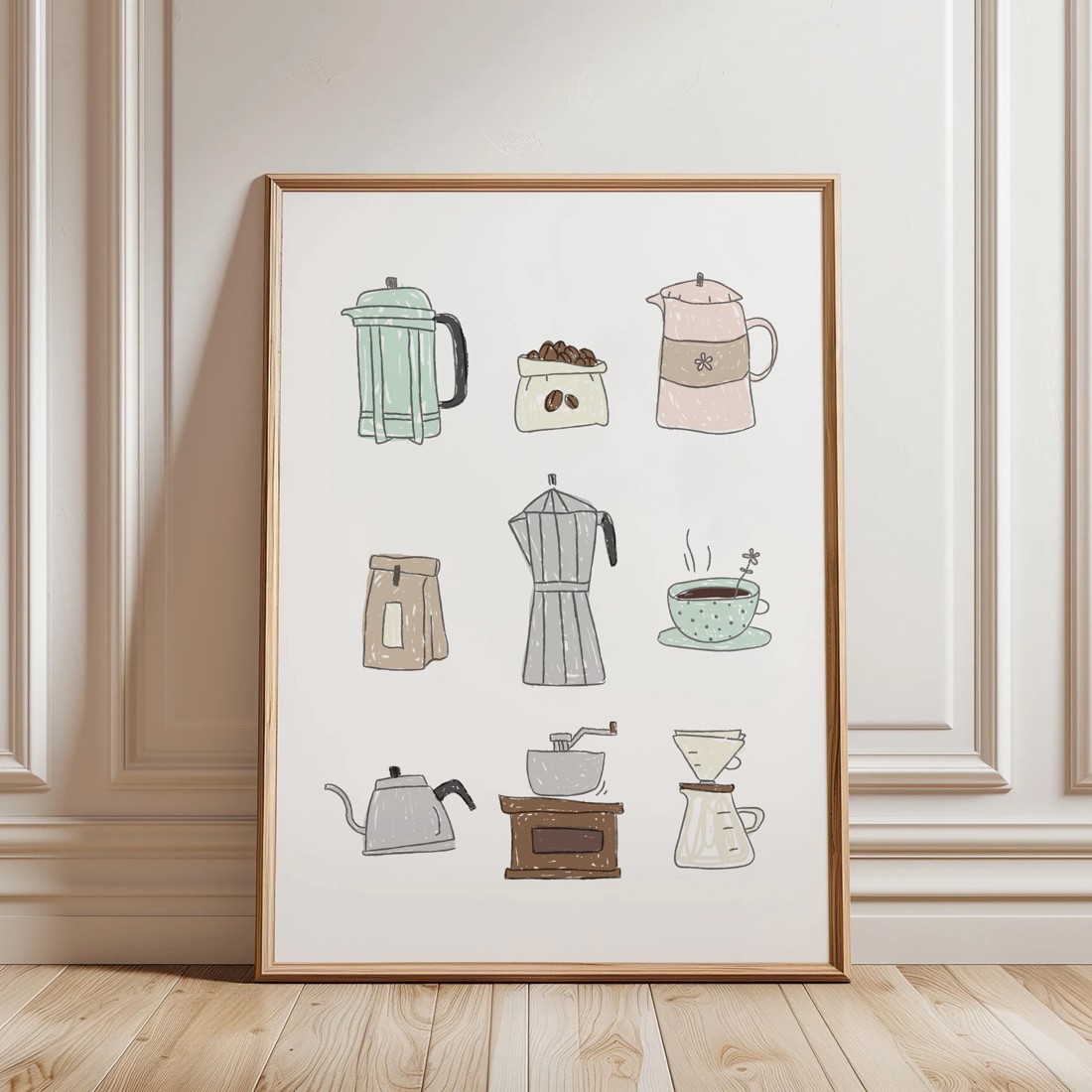 Poster de cafea, decor de perete bucătărie, imagine -  - Artynos.ro