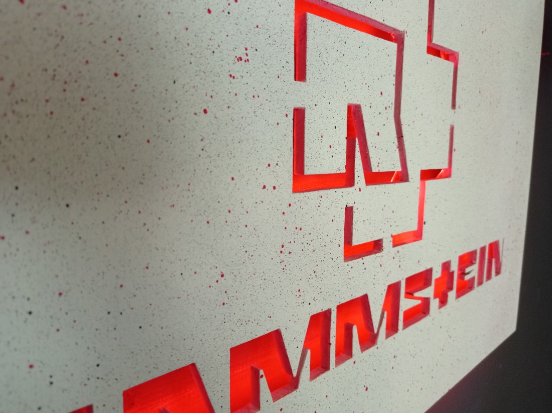 Rammstein - pictură murală iluminată - - Artynos.ro Rammstein - pictură murală iluminată - - Artynos.ro