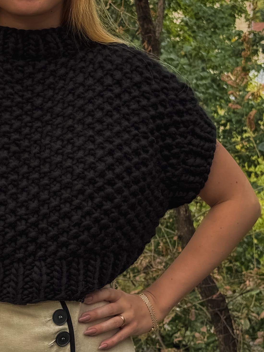 Darling Crop Wool Top - îmbrăcăminte și modă - haine damă - bluze damă - Artynos.ro