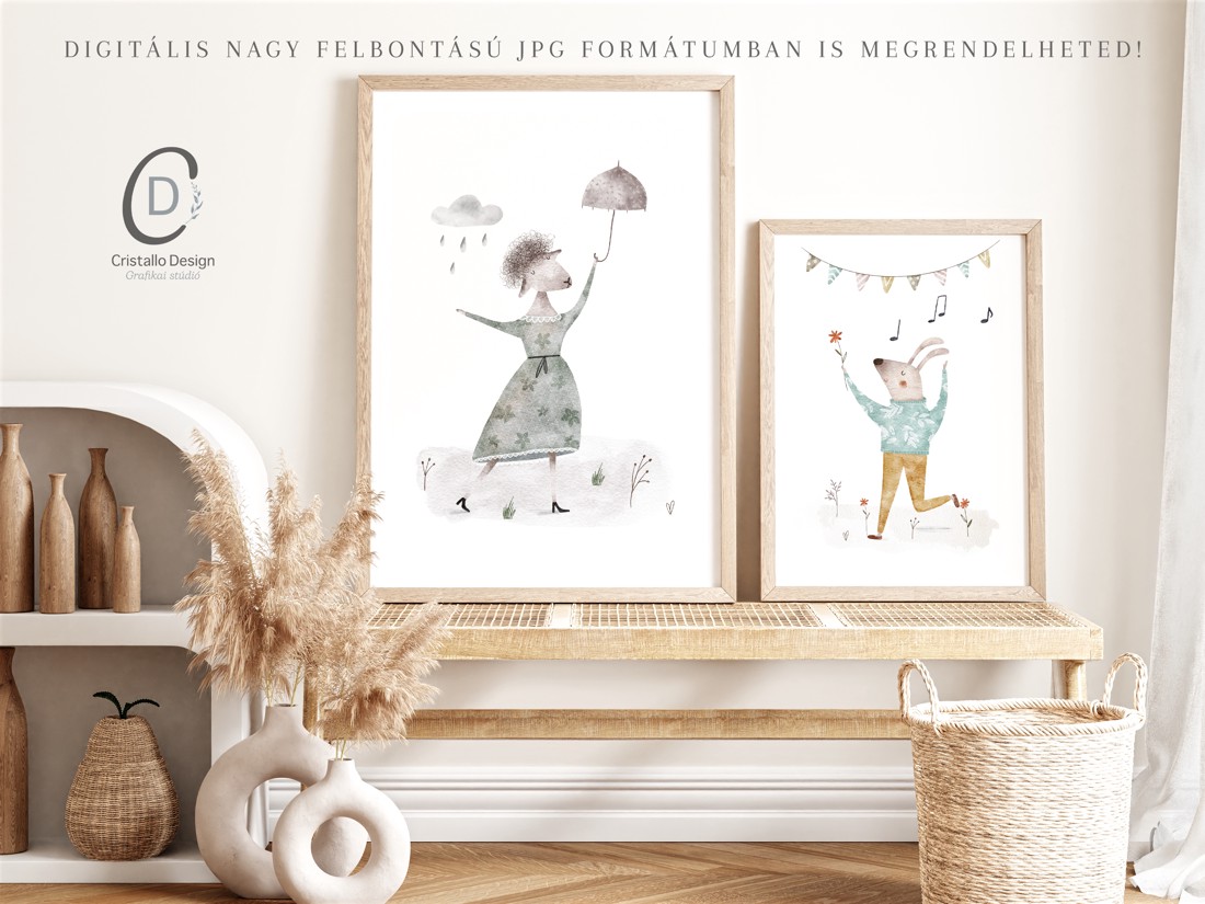 Petrecere de pădure pepinieră, poster de grădiniță, set de artă de perete cu animale de pădure 3 buc -  - Artynos.ro