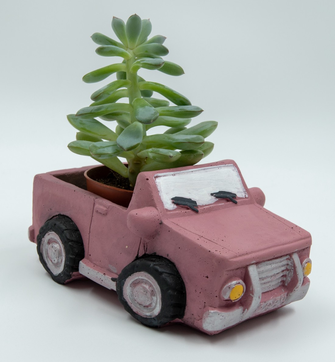 Camion de beton, camion de beton mauve suport pentru flori cu pictură personalizată - - Artynos.ro Camion de beton, camion de beton mauve suport pentru flori cu pictură personalizată - - Artynos.ro