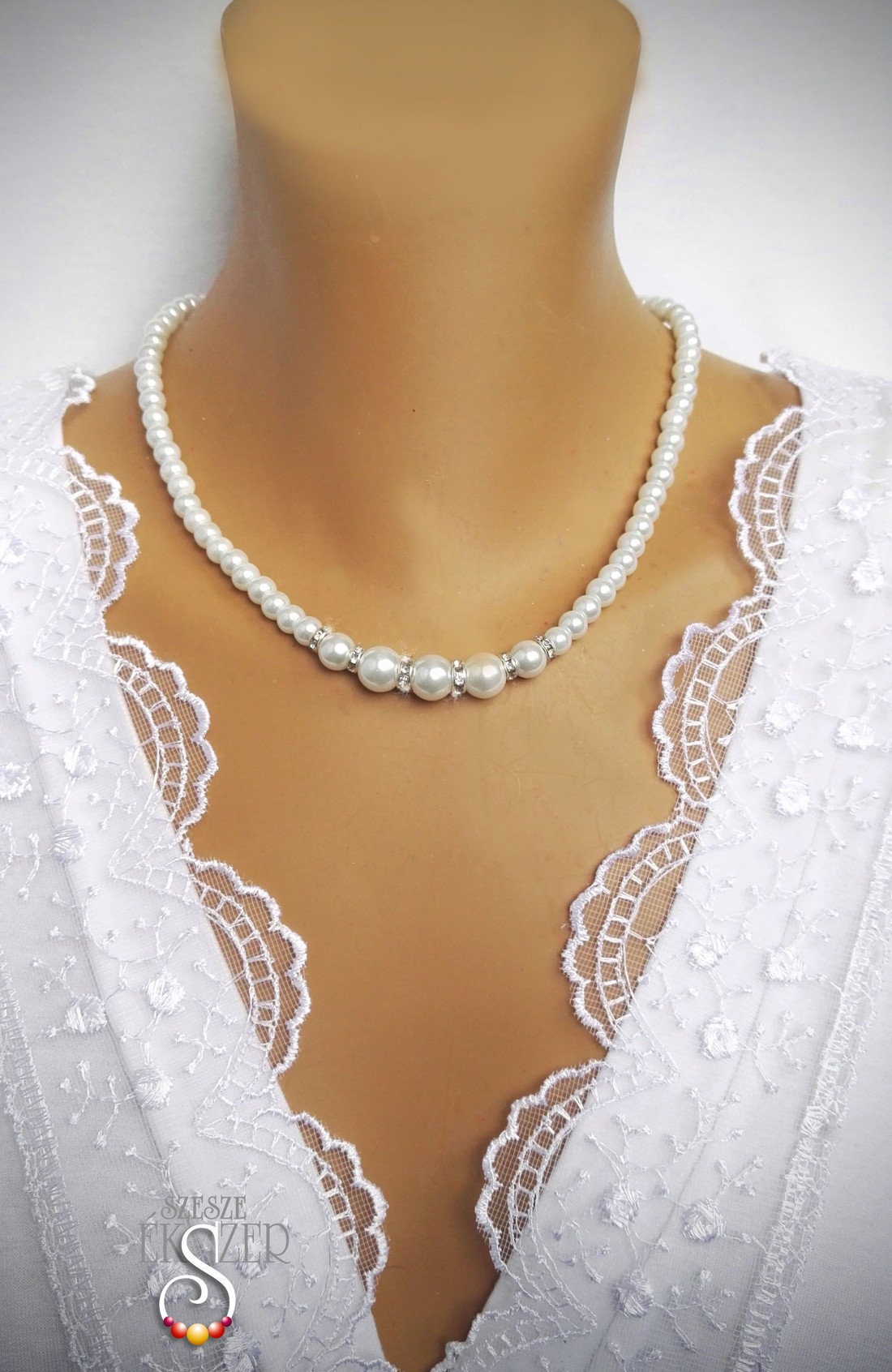 Strălucire rondelle - accesorii nuntă - bijuterii mireasă - set bijuterii de mireasă - Artynos.ro