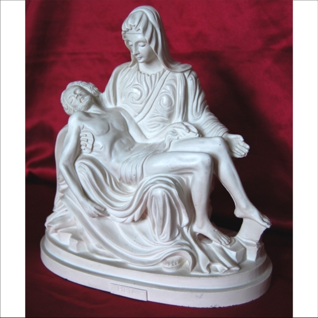 Pieta, Iisus coborât de pe cruce, A. Giannetti - arte vizuale și accesorii  - sculptură - sculptură din piatră - Artynos.ro