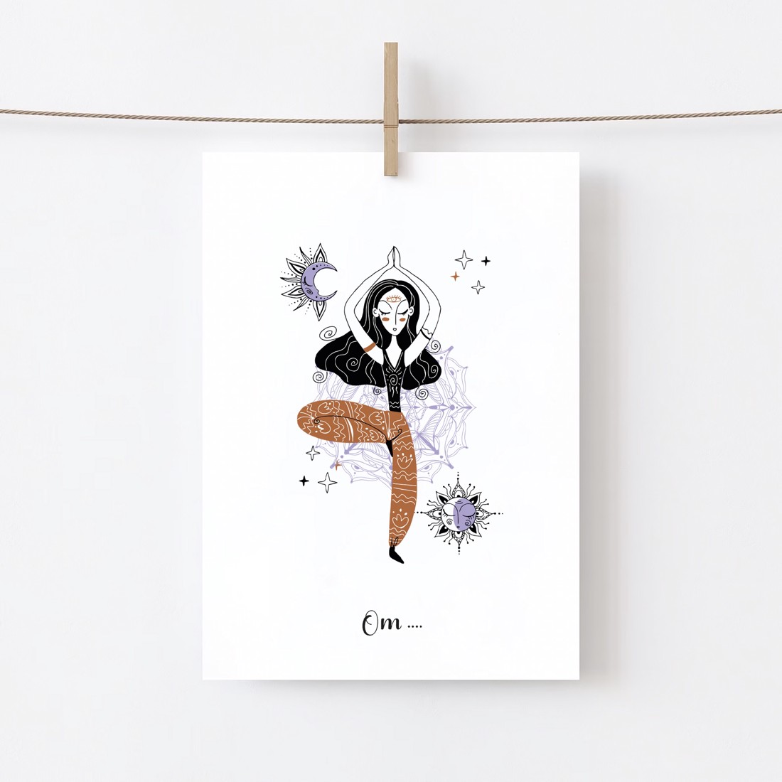 Yoga poster, yoga motivational imagine, yoga studio decor de perete - - Artynos.ro Yoga poster, yoga motivational imagine, yoga studio decor de perete - - Artynos.ro
