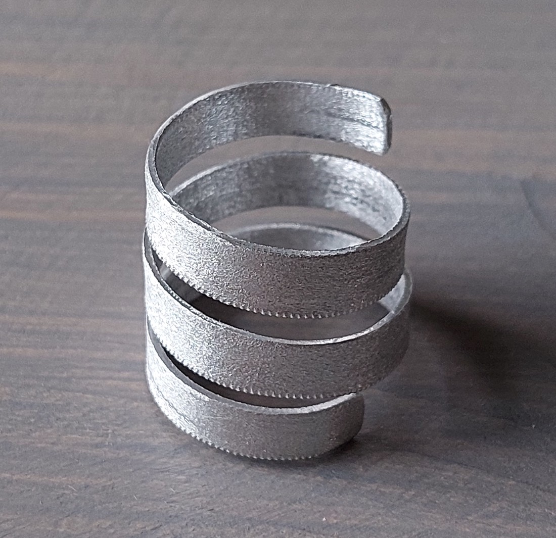 Inel răsucit din aluminiu -  - Artynos.ro