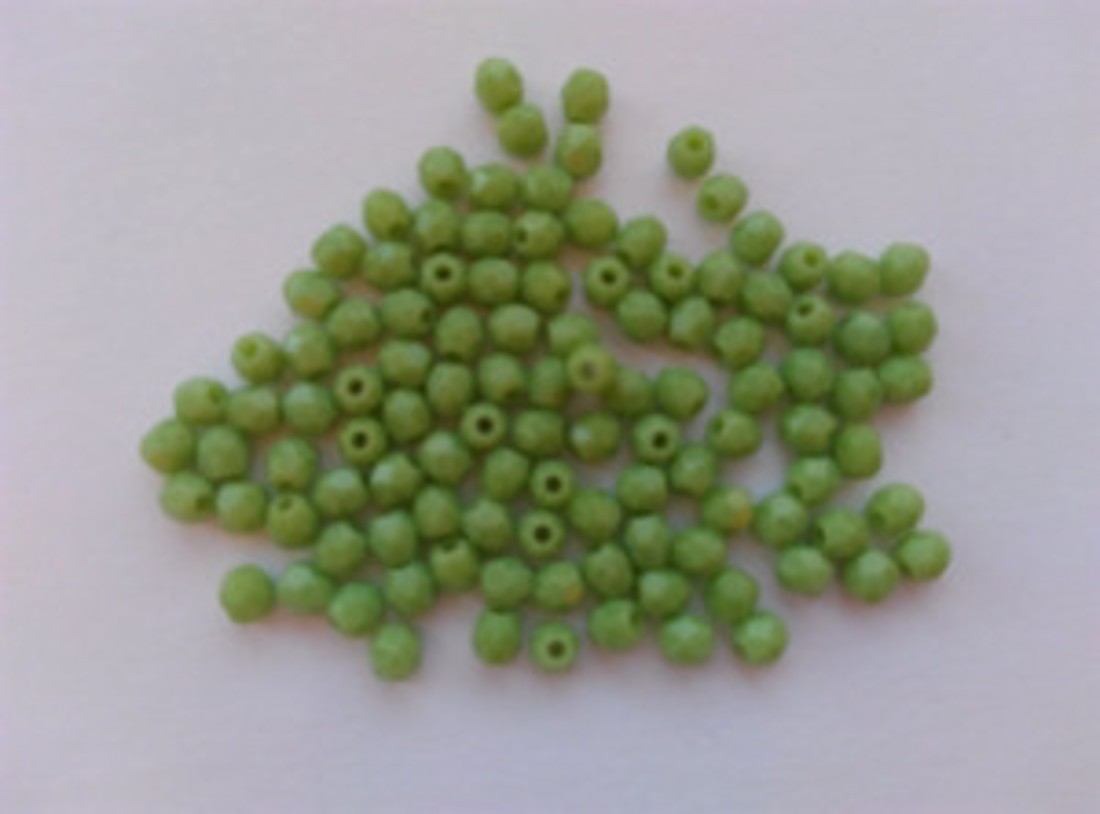 Mărgele cehe din sticlă fațetată - 3mm - 100 buc / pachet - verde - - Artynos.ro Mărgele cehe din sticlă fațetată - 3mm - 100 buc / pachet - verde - - Artynos.ro