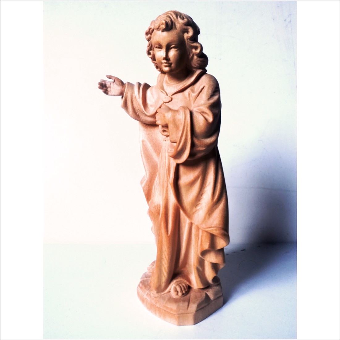 Vintage Saint Rudolf, sculptură originală din lemn - arte vizuale și accesorii  - sculptură - statuie lemn - Artynos.ro