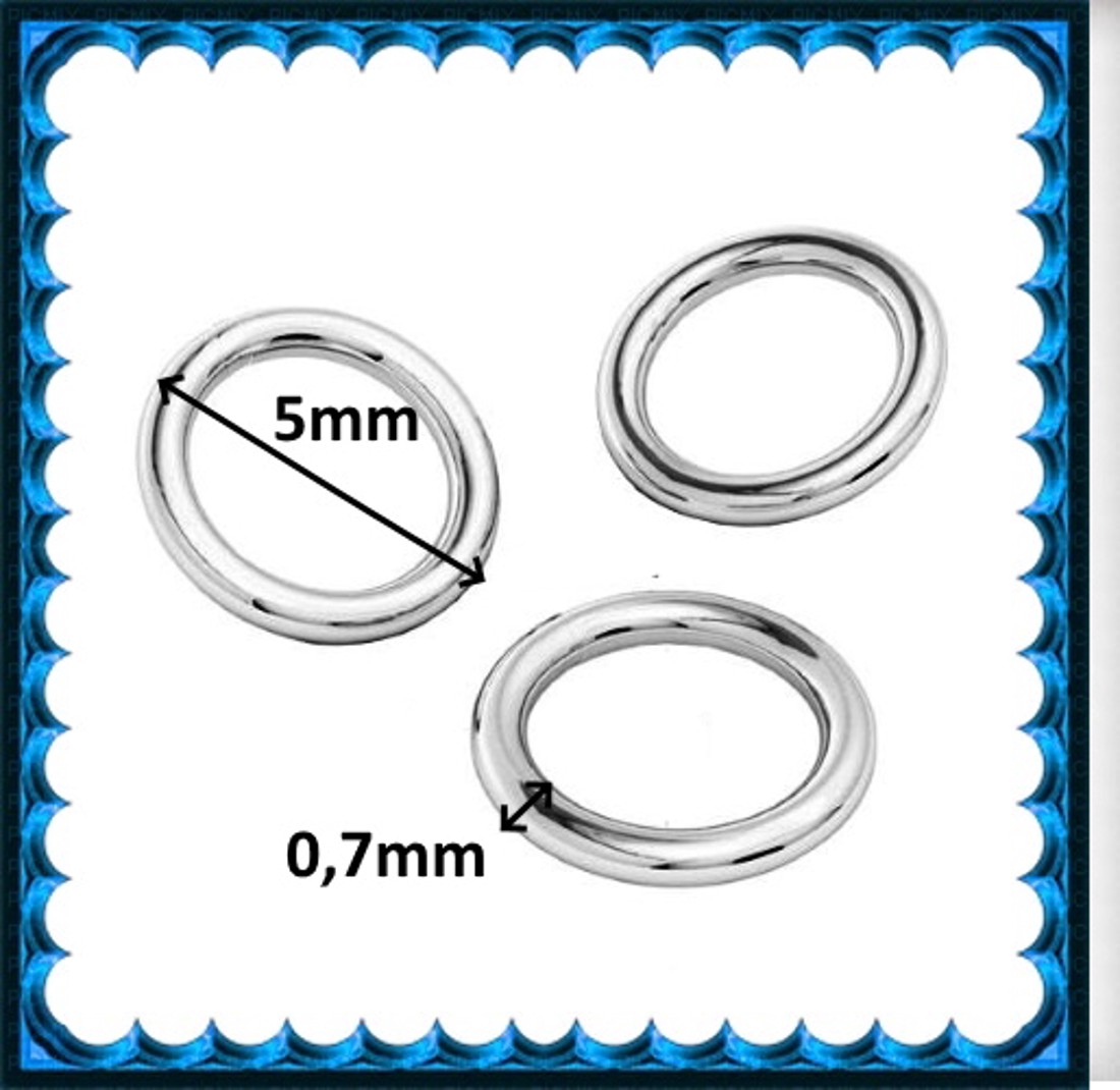 Fermoar pentru bijuterii din argint 925: cerc închis ESZK Z 5x0,7 mm 3 buc/pachet - - Artynos.ro Fermoar pentru bijuterii din argint 925: cerc închis ESZK Z 5x0,7 mm 3 buc/pachet - - Artynos.ro