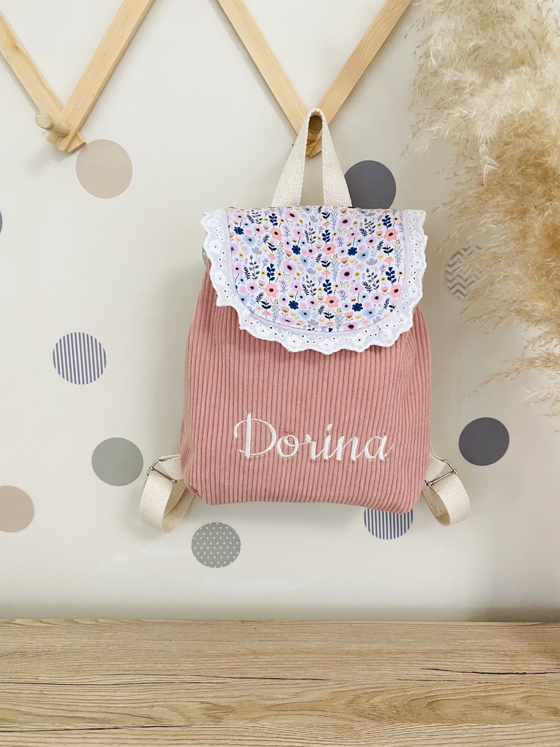 Rucsac personalizat pentru preșcolari - în culori la alegere, cu numele brodat, personalizabil -  - Artynos.ro
