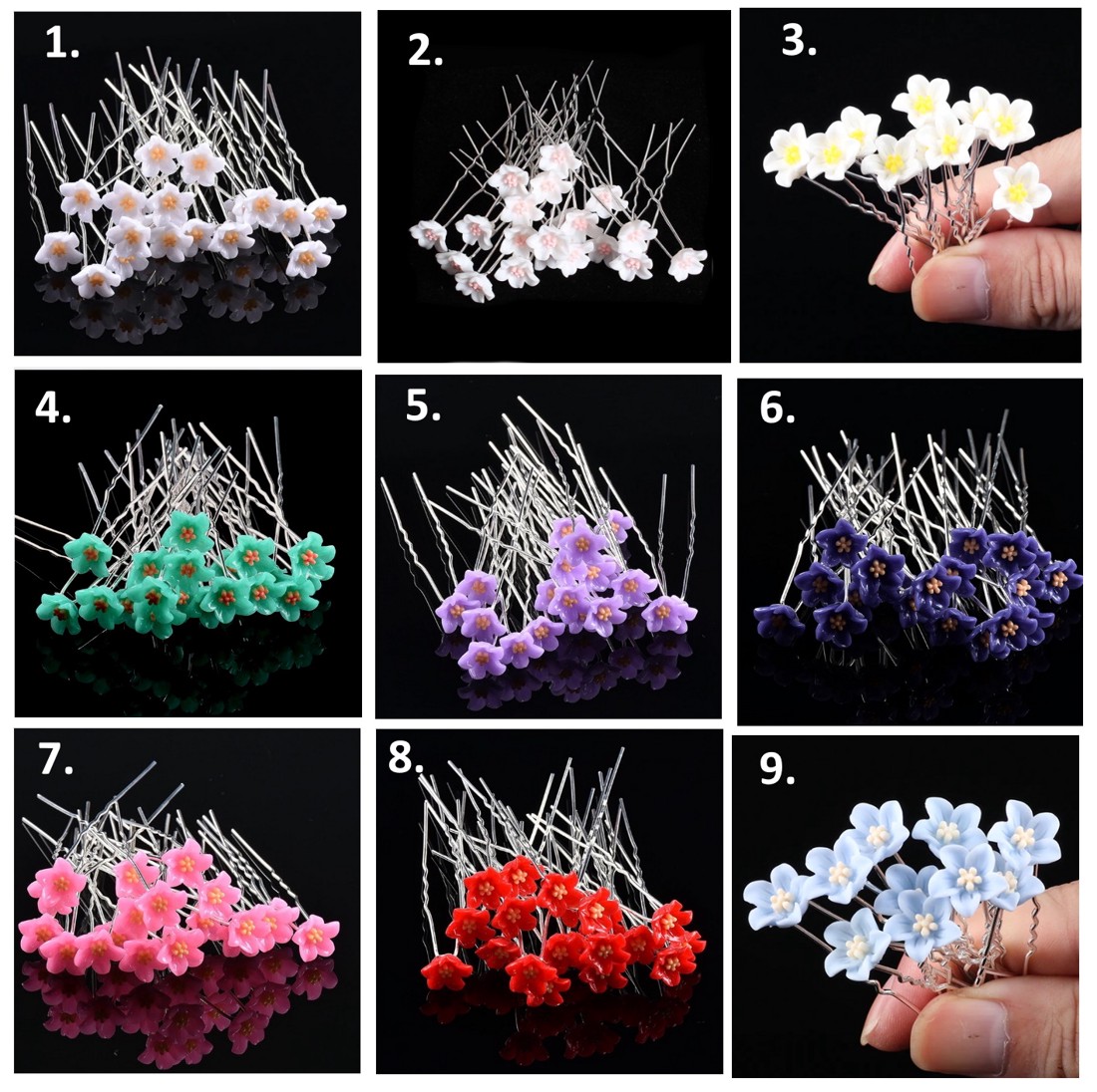 Bijuterii, ornamente de păr, catarame de păr: nuntă, mireasă, ornament de păr casual ES-H-TŰ04 în mai multe culori 10pcs/cs - - Artynos.ro Bijuterii, ornamente de păr, catarame de păr: nuntă, mireasă, ornament de păr casual ES-H-TŰ04 în mai multe culori 10pcs/cs - - Artynos.ro