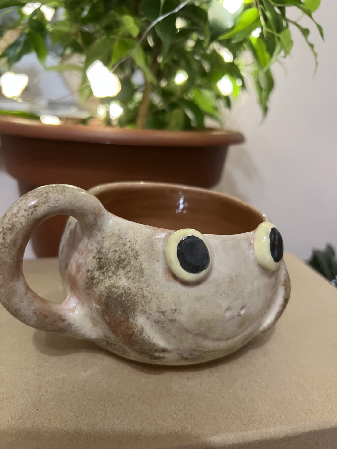 Cană cu broască fericită - cadou perfect, aproximativ 300 ml - casă & stil de viață - accesorii pentru echipamente de bucătărie - accesorii de servire - căni - Artynos.ro