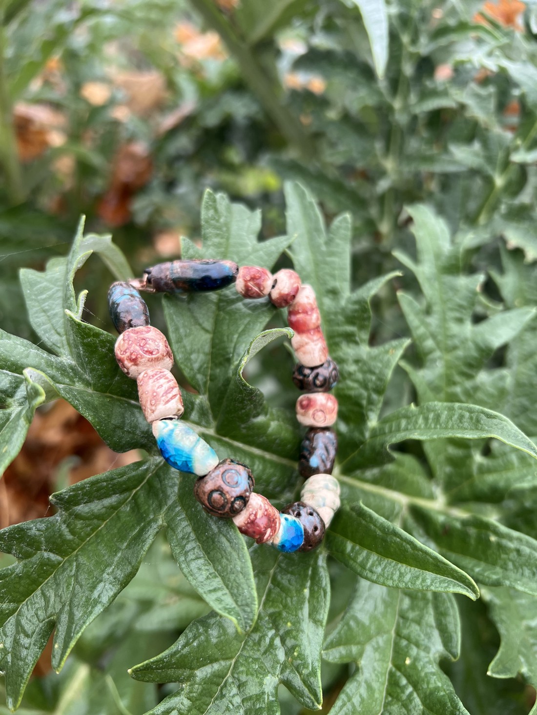 Brățară - cu puterea pământului 20 cm - bijuterii - brățări - brățări din mărgele - Artynos.ro