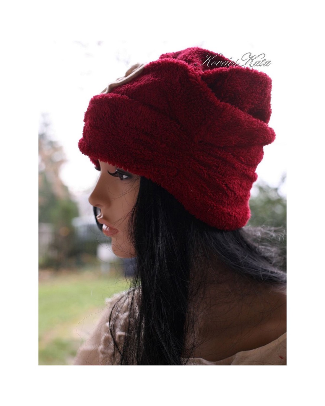 MIRJAM - wellsoft sapka / bordó - îmbrăcăminte și modă - eșarfe, pălării, fularuri - căciulă - Artynos.ro