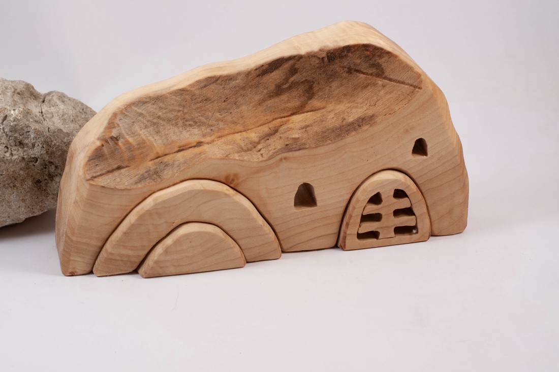 Peșteră din lemn, constructor din lemn, puzzle - - Artynos.ro Peșteră din lemn, constructor din lemn, puzzle - - Artynos.ro