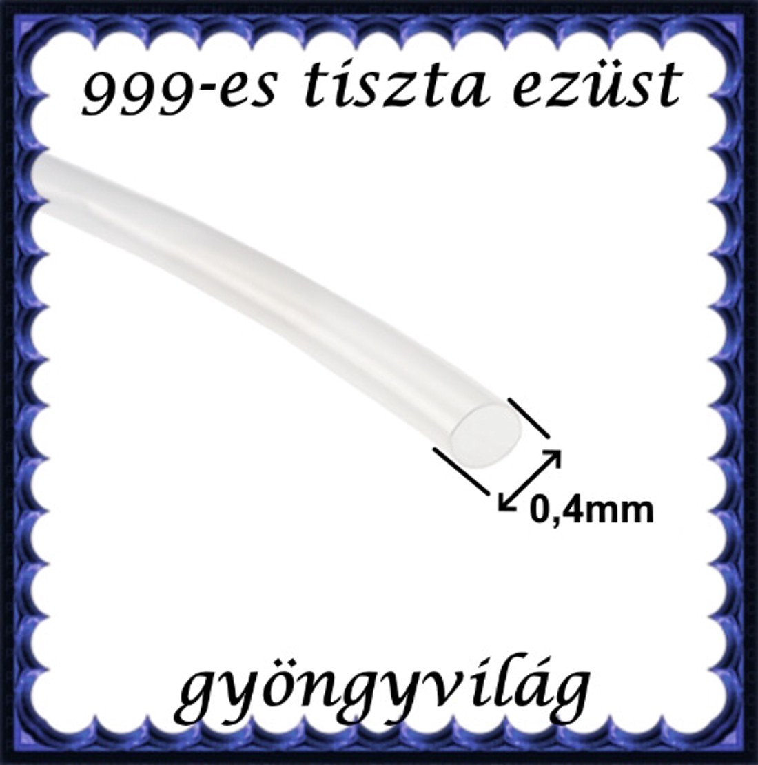Bijuterii din argint pur 999: sârmă de argint 999EH 0,4mm moale -  - Artynos.ro