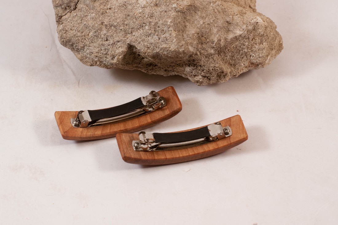 Mini set de catarame franceze din lemn, pereche de catarame de păr, 2 bucăți - - Artynos.ro Mini set de catarame franceze din lemn, pereche de catarame de păr, 2 bucăți - - Artynos.ro