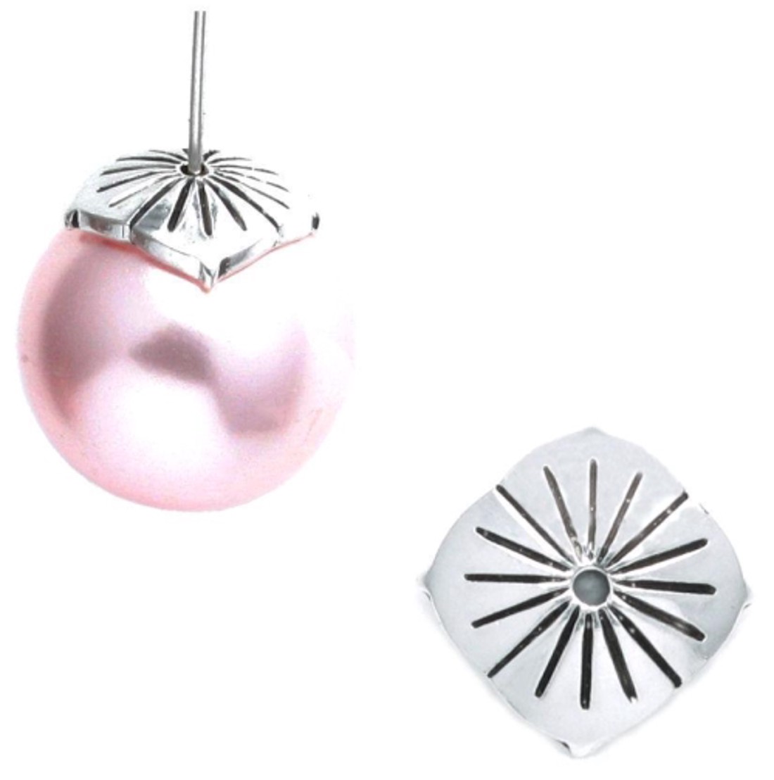 Accesorii pentru bijuterii din argint 925: capac cu perle EGYK 23 - - Artynos.ro Accesorii pentru bijuterii din argint 925: capac cu perle EGYK 23 - - Artynos.ro
