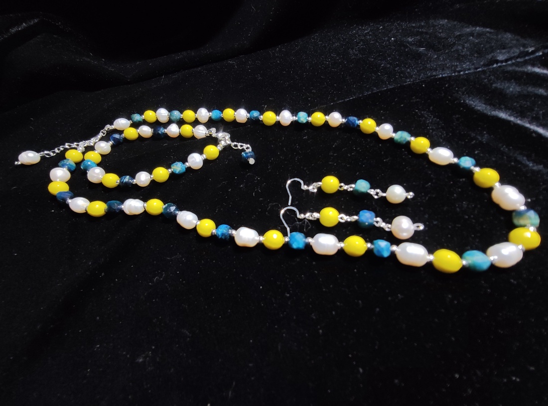 Set perle, ochi de soim, calcedonie galbena. - accesorii nuntă - accesorii de nuntă - cravate mire - Artynos.ro Set perle, ochi de soim, calcedonie galbena. - accesorii nuntă - accesorii de nuntă - cravate mire - Artynos.ro