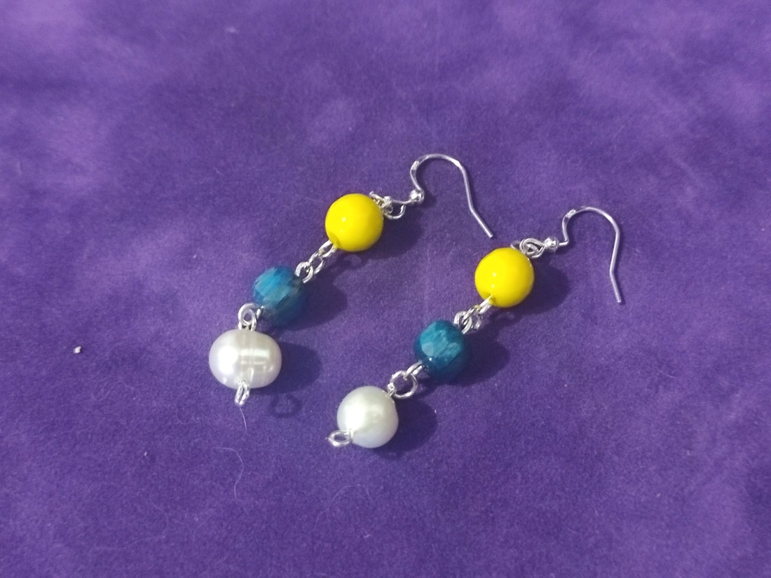 Set elegant perle si pietre semipretioase naturale - accesorii nuntă - accesorii și cadouri de burlecițe - Artynos.ro