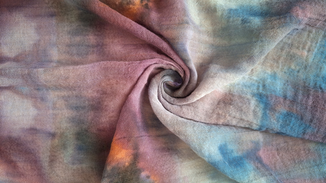 Purple Mist - Eșarfă bumbac 100% - îmbrăcăminte și modă - eșarfe, pălării, fularuri - eșarfe - Artynos.ro