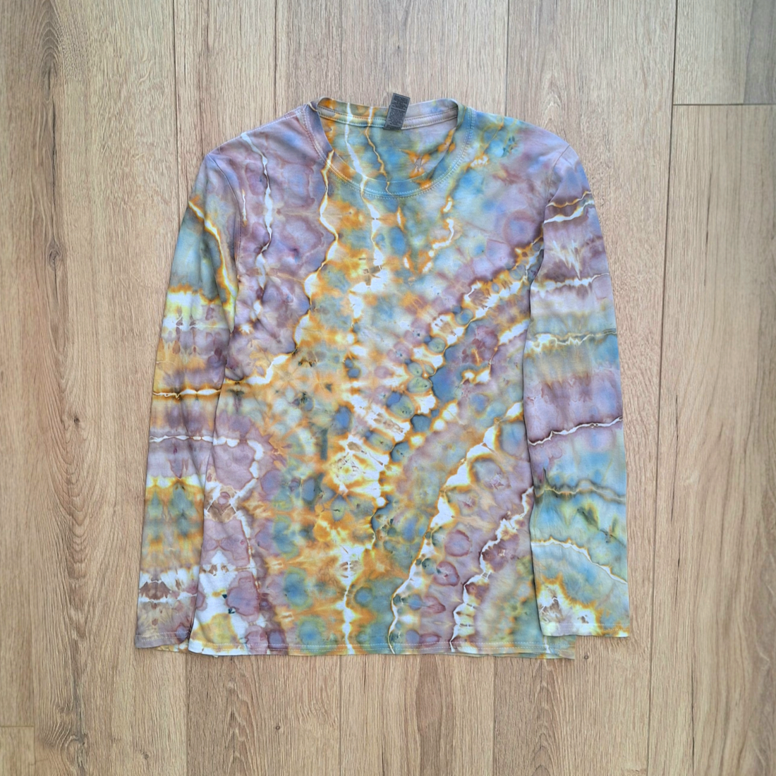 Sunlit Mineral - Bluză bumbac moale vopsită manual - îmbrăcăminte și modă - haine damă - bluze damă - Artynos.ro