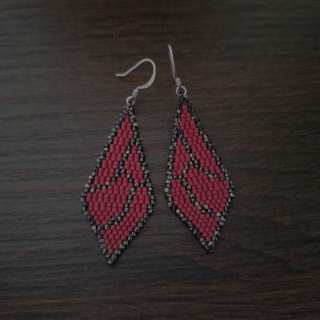 Cercei aripi de fluture din mărgele Miyuki Delica - bijuterii - cercei - cercei din mărgele - Artynos.ro