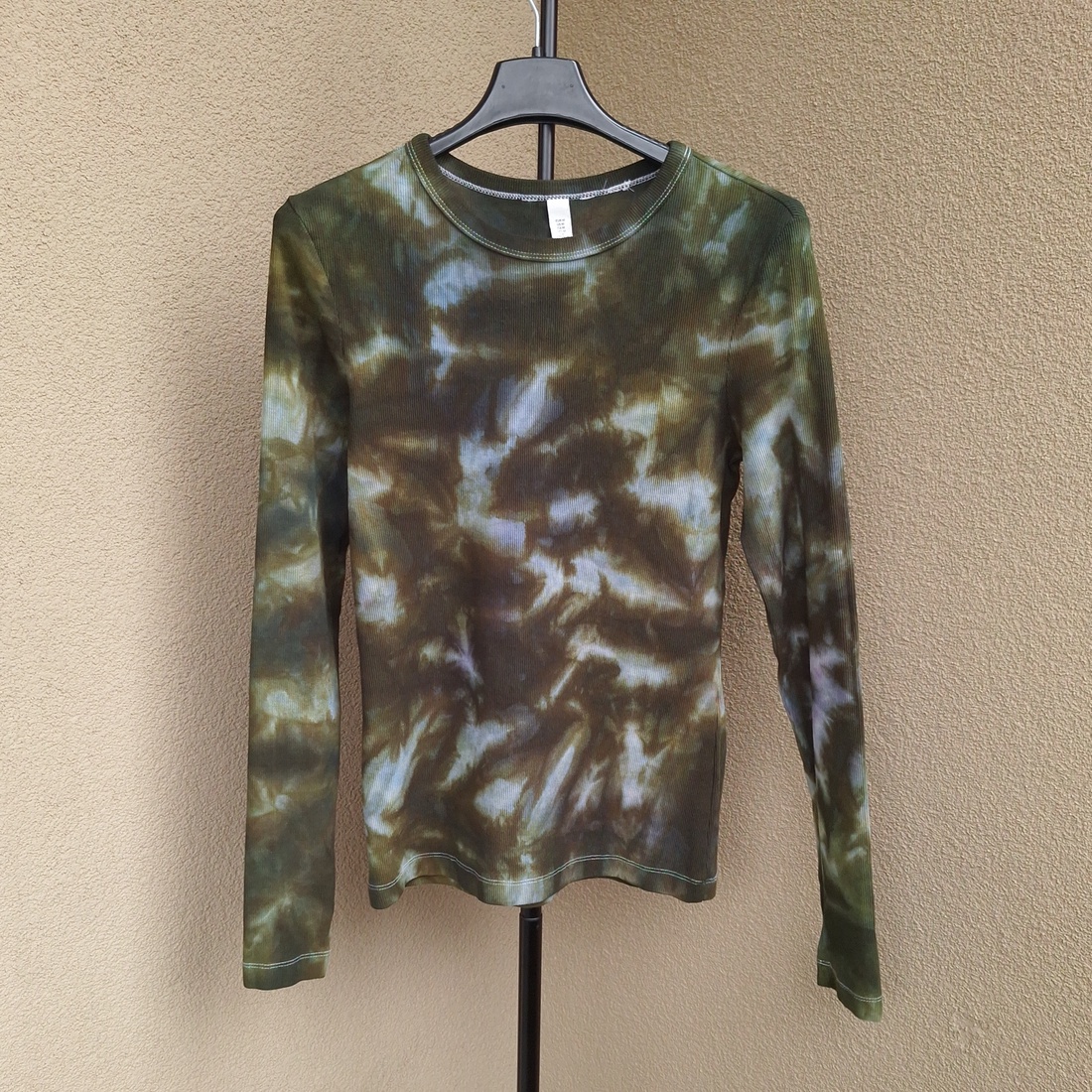 [S] Bluză reiată verde stil grunge alternativ - îmbrăcăminte și modă - haine damă - bluze damă - Artynos.ro