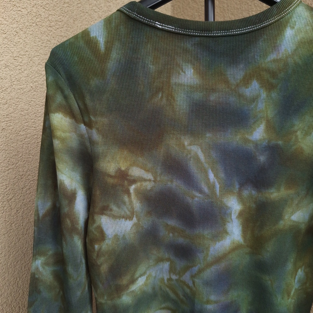 [S] Bluză reiată verde stil grunge alternativ - îmbrăcăminte și modă - haine damă - bluze damă - Artynos.ro
