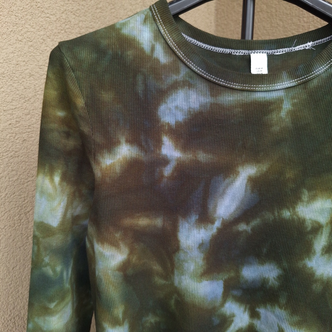 [S] Bluză reiată verde stil grunge alternativ - îmbrăcăminte și modă - haine damă - bluze damă - Artynos.ro