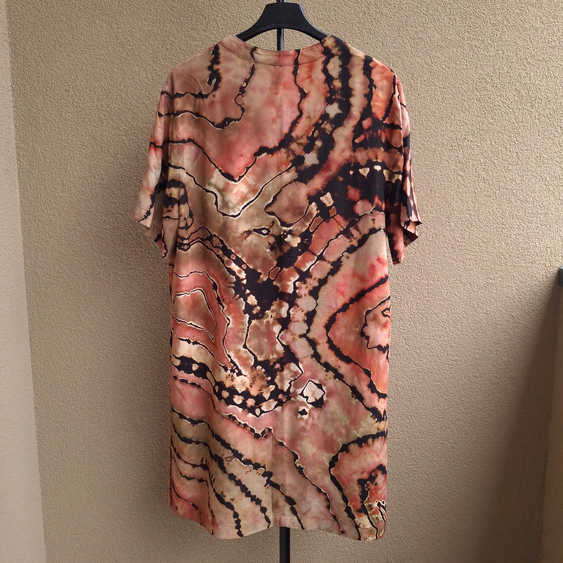 [S-M] Rochie tunică boho viscoză vaporoasă unicat - îmbrăcăminte și modă - haine damă - rochie, dintr-o bucată - Artynos.ro