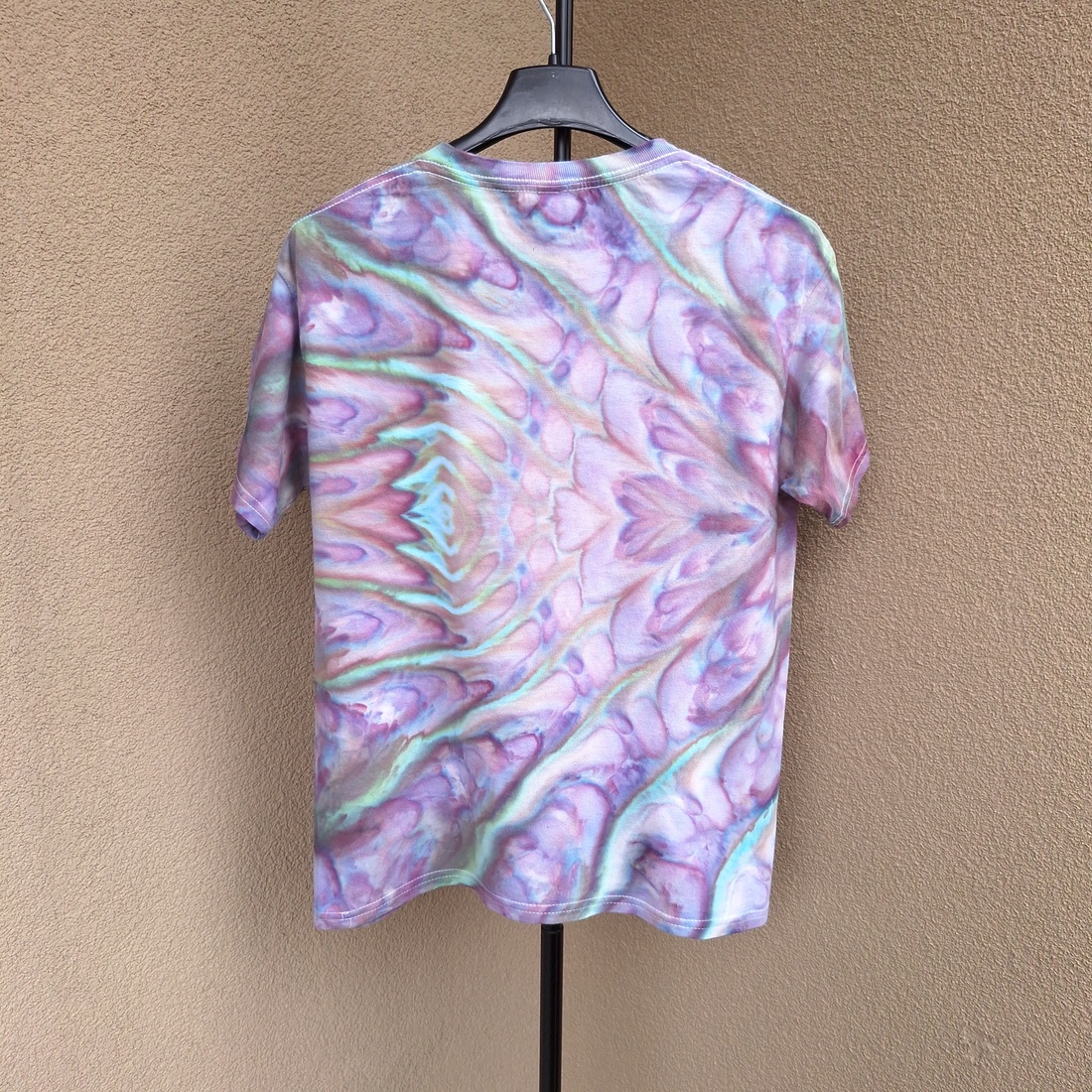 [10-12 ani/L] Tricou copii unisex unicat mov turcoaz - îmbrăcăminte și modă - haine bebeluși și copii - tricouri copii - Artynos.ro
