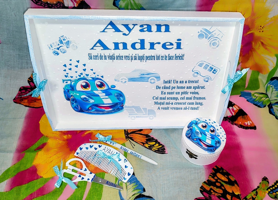 Set pentru mot - aniversarea de 1 an a copilului - jucării și echipamente pentru copii - cadouri baby shower - Artynos.ro