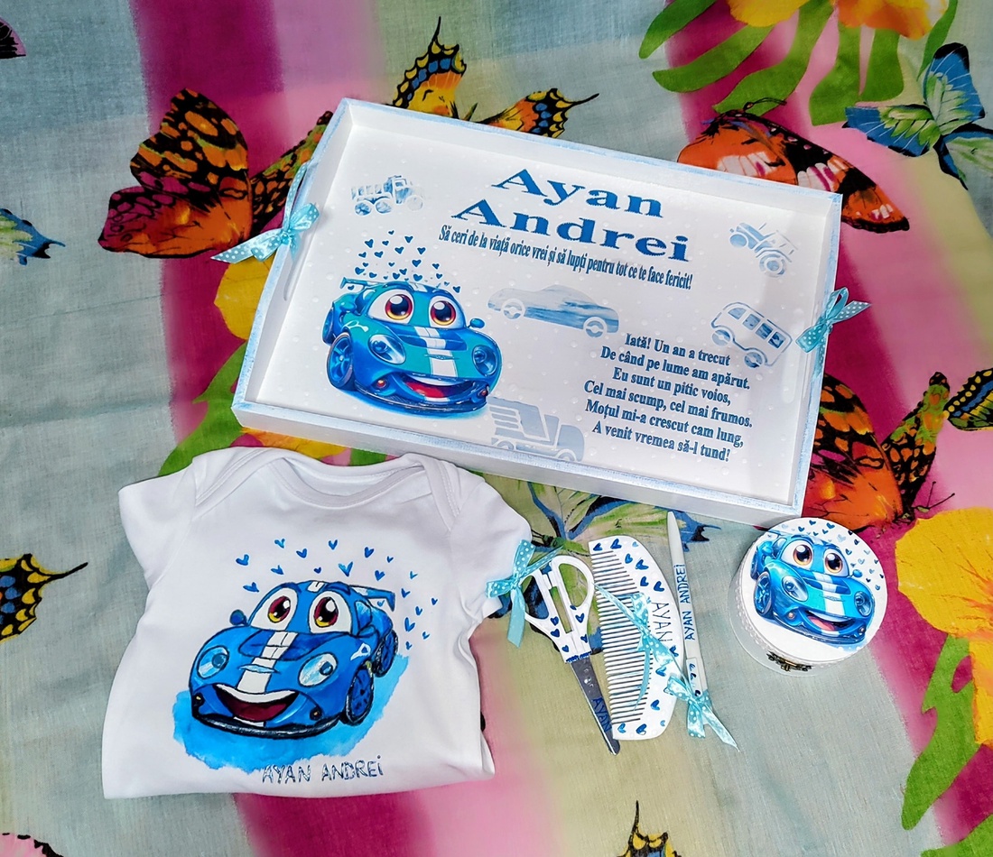 Set pentru mot - aniversarea de 1 an a copilului - jucării și echipamente pentru copii - cadouri baby shower - Artynos.ro