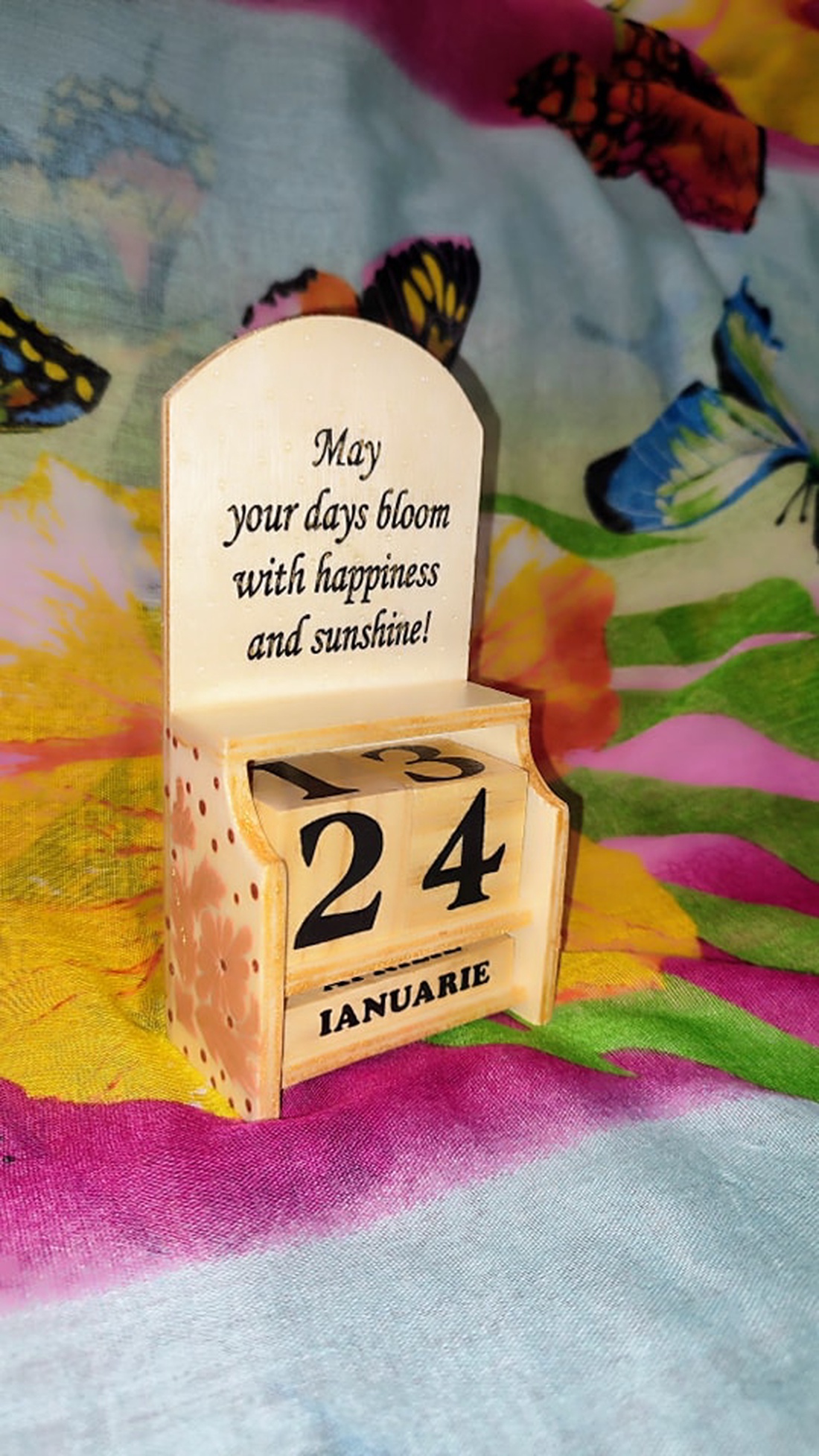 Calendar din lemn valabil in fiecare an - casă & stil de viață - decorațiuni de casă - decorațiuni de pereți - calendar perete - Artynos.ro