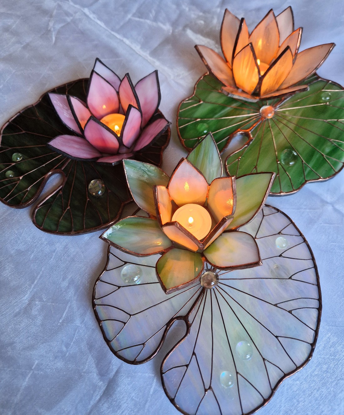 Suport lumânare nufăr verde brillance - casă & stil de viață - lumânări, parfumuri, arome - suport lumânări - Artynos.ro